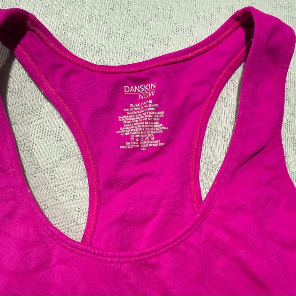 Danskin Now Fuchsia Racerback Tank